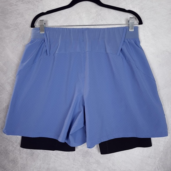 Lululemon Shorts Mens Large Purple Lined Tennis Running Training Mesh Vented - Picture 13 of 16